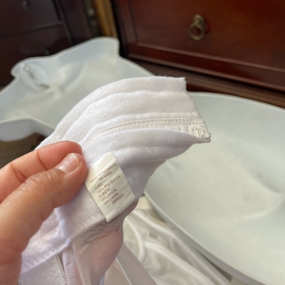 Vintage ivory printed corset 36D - Picture 7 of 7